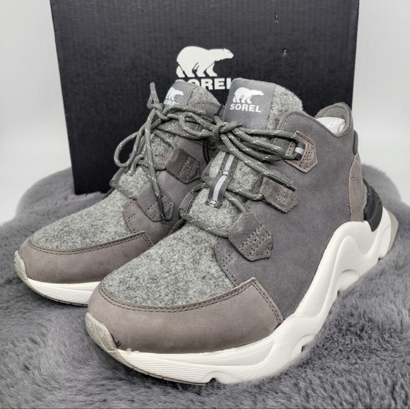 New Sorel Kinetic Rnegd Caribou Insulated Women's Sneaker Sz 9.5 - Picture 7 of 8